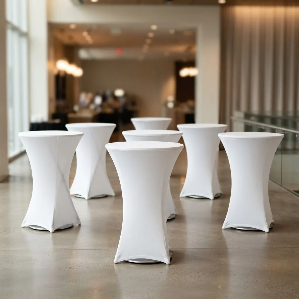 Tables mange-debout cocktail — LD Événements — Mobilier événementiel Lille