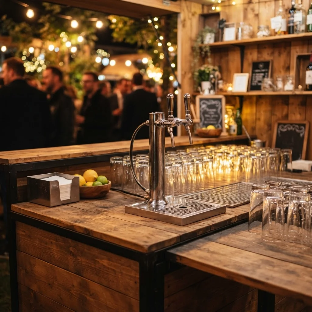Bar mobile avec tireuse bière — LD Événements — Bar événementiel Paris