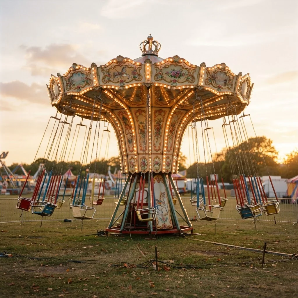 Manège chaises volantes pour fête foraine — LD Événements — Manège Lille